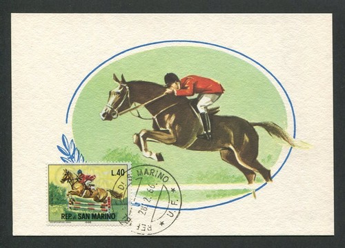 San marino 1966 - san, equitazione