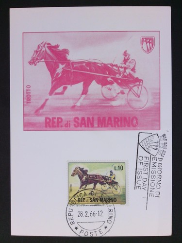 San marino 1966 - mk, equitazione
