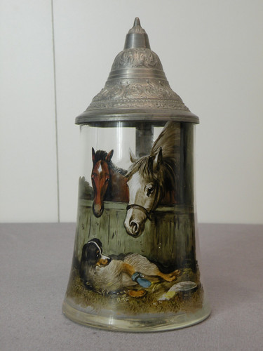 Schöner glas krug mit - glas-krug,
