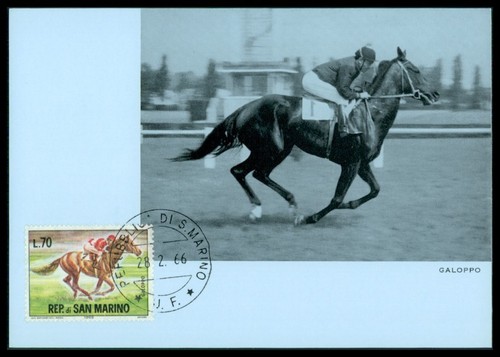 San marino 1966 equitazione - san, mk
