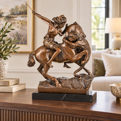Scultura bronzo amazzone a - scultura,