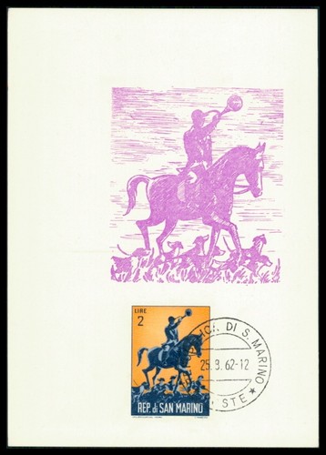 San marino 1962 caccia - san,
